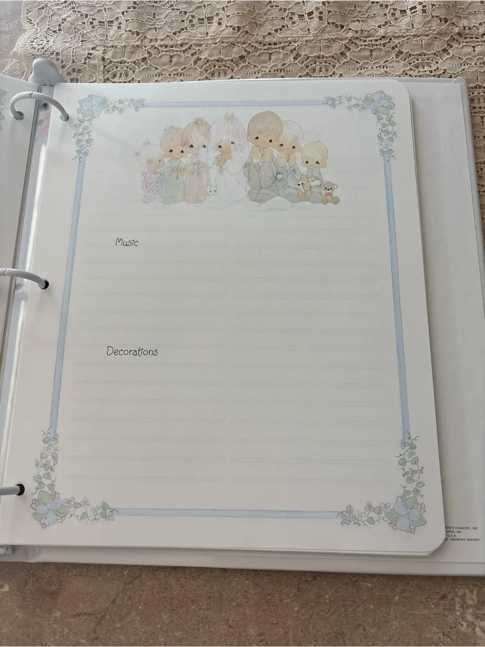 Vintage 1992 Precious Moments UNUSED Wedding Album Book